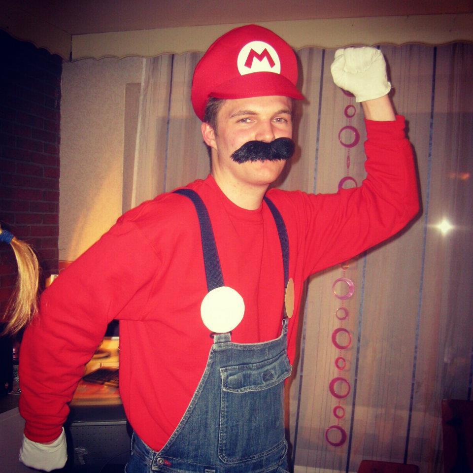 Me, Jan in a Mario costume
